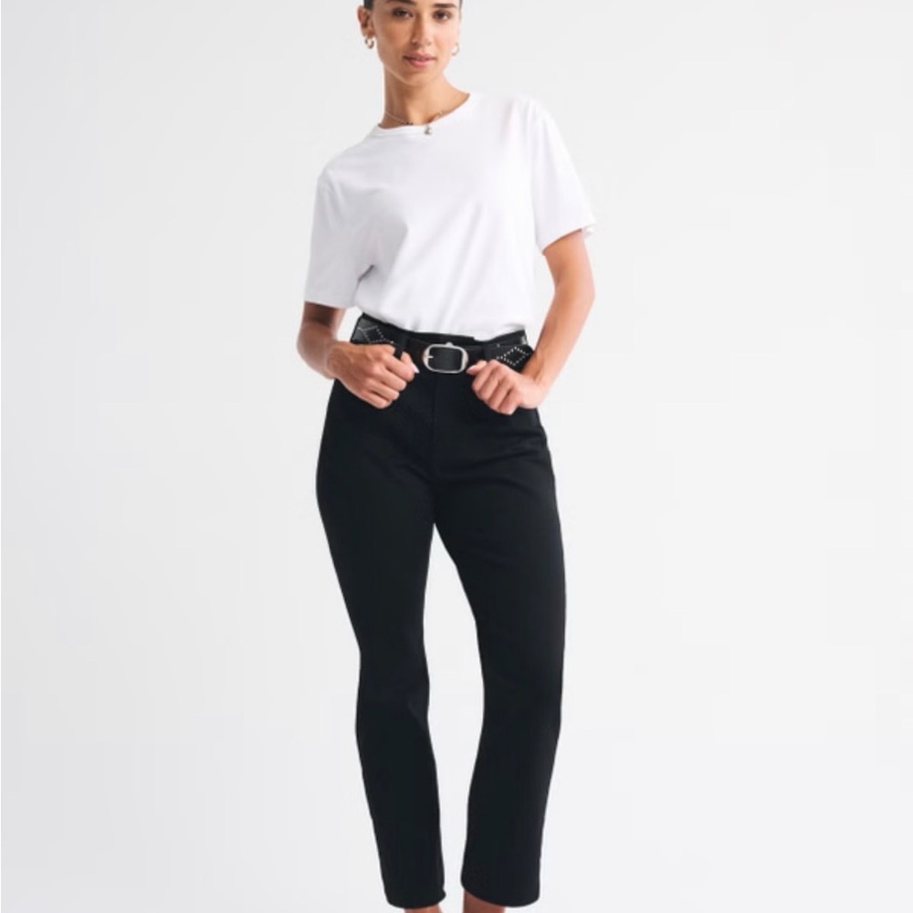 NWT Abercrombie Black Straight Leg Jeans